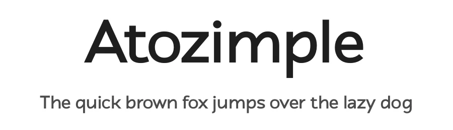 Atozimple
