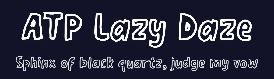 ATP Lazy Daze by Thufail Al Ghifary — Decorative Font — thumbnail 2
