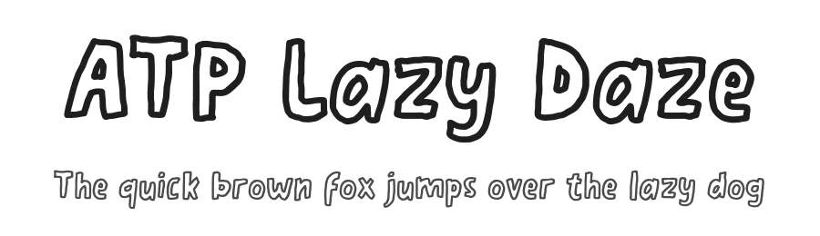 ATP Lazy Daze by Thufail Al Ghifary — Decorative Font