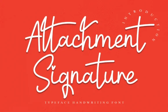 Attachment Signature Font by Roronoa zoro.S.P.D — Script Handwritten Font