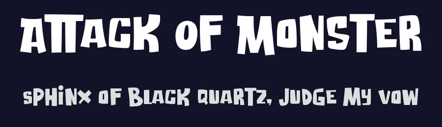Attack Of Monster by Tokokoo Studio — Decorative Font — thumbnail 2