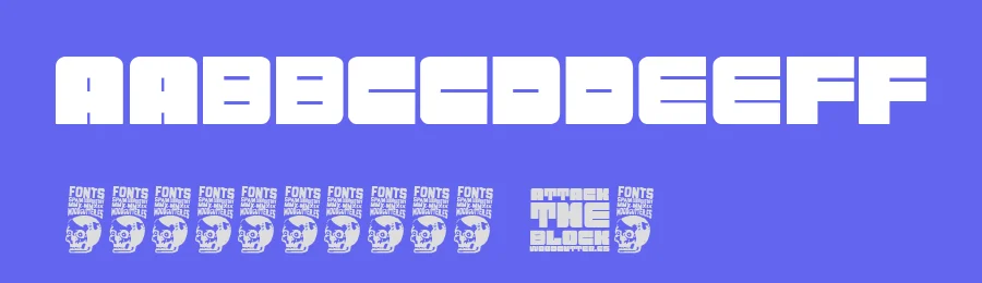 Attack the Block by Woodcutter — Decorative Font — thumbnail 3