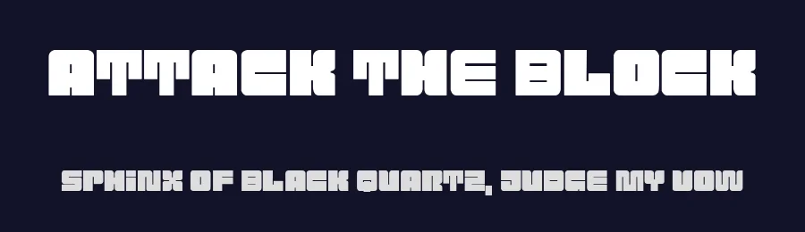 Attack the Block by Woodcutter — Decorative Font — thumbnail 2