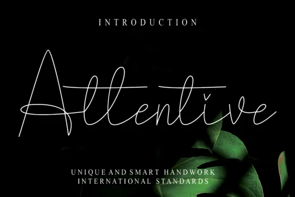 Attentive Font by Roronoa zoro.S.P.D — Script Handwritten Font