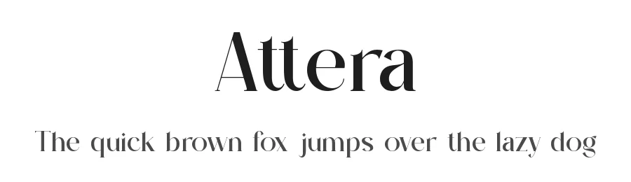 Attera by Slide Shoot Type — Serif Font