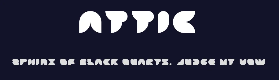 Attic by Ezzazebra — Decorative Font — thumbnail 2