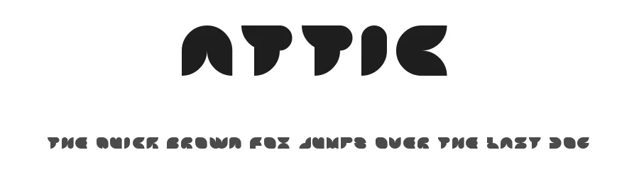 Attic by Ezzazebra โ Decorative Font