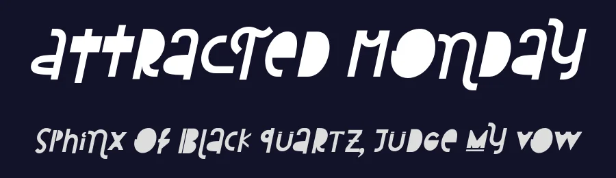 Attracted Monday by 7NTypes — Decorative Font — thumbnail 2