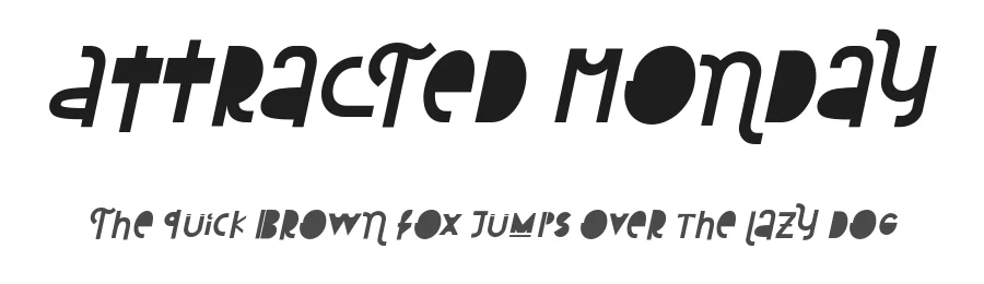 Attracted Monday by 7NTypes — Decorative Font