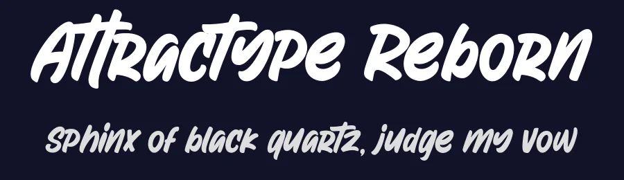 Attractype Reborn by Garisman Studio — Script Handwritten Font — thumbnail 2