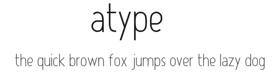Atype 1 by Salvo Nicolosi — Sans Serif Font