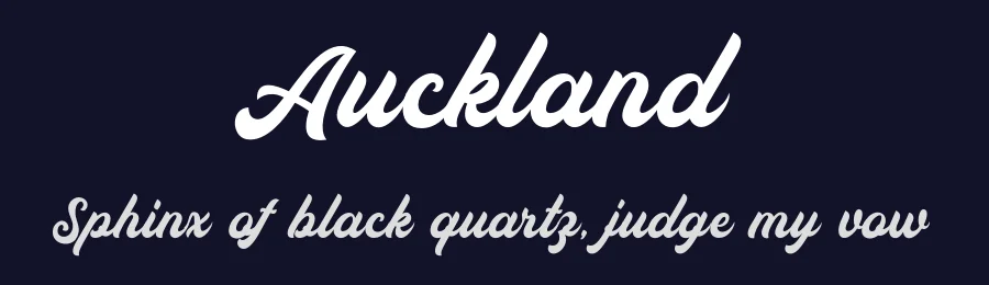 Auckland by Saridezra — Script Handwritten Font — thumbnail 2