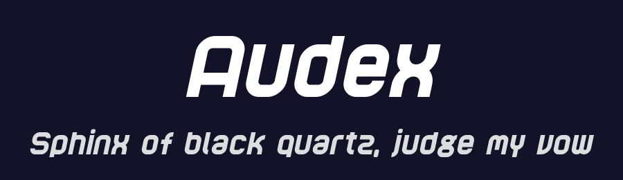 Audex by GGBotNet — Display Font — thumbnail 2