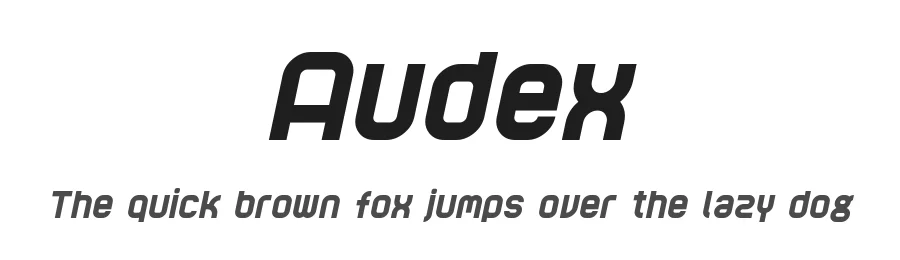 Audex by GGBotNet — Display Font