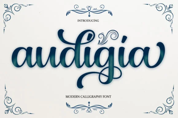 Audigia Font by Fontensy — Script Handwritten Font
