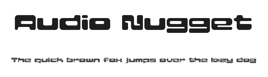 Audio Nugget by UkiyoMoji Fonts — Display Font