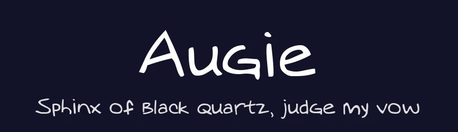 Augie by Emerald City Fontwerks — Script Handwritten Font — thumbnail 2