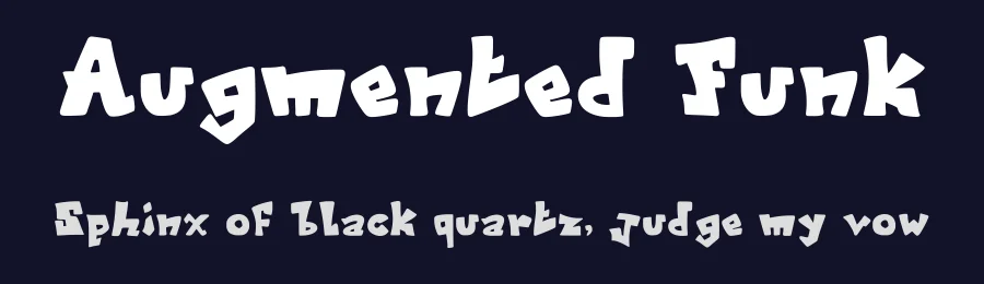 Augmented Funk by PoppyNull — Decorative Font — thumbnail 2