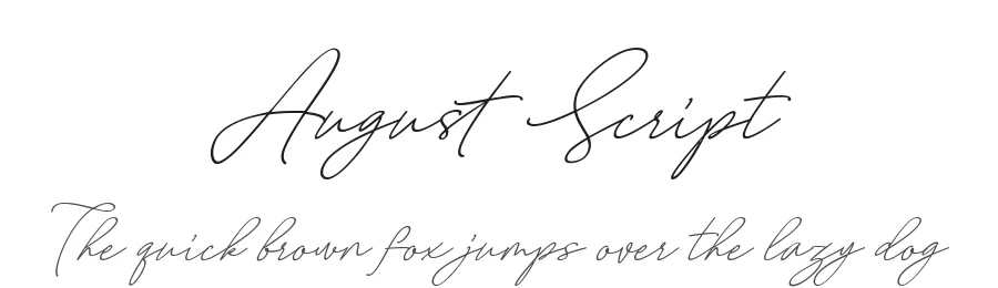 August Script