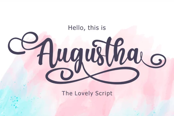 Augustha Font by figuree studio โ Script Handwritten Font