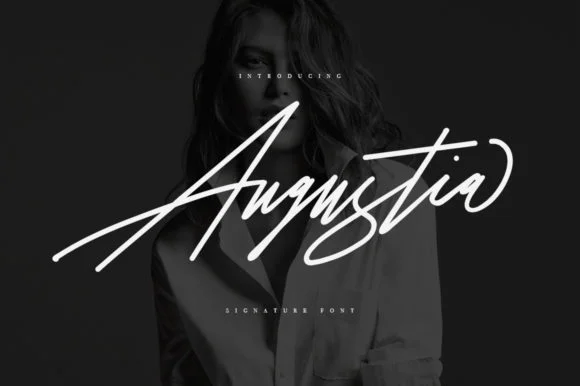 Augustia Font by Maulana Creative — Script Handwritten Font