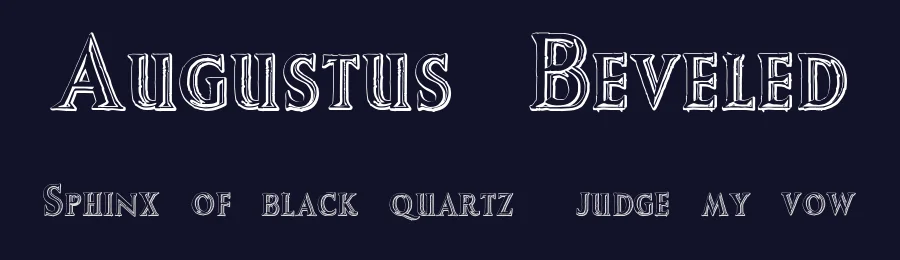 Augustus Beveled by Intellecta Design — Decorative Font — thumbnail 2
