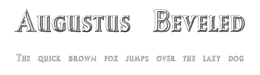 Augustus Beveled by Intellecta Design — Decorative Font