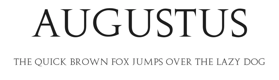 Augustus — Decorative Font