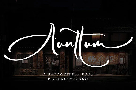 Aunttum Font by Pineungtype & Missinklab — Script Handwritten Font