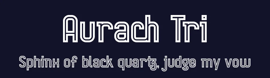 Aurach Tri by Peter Wiegel — Display Font — thumbnail 2