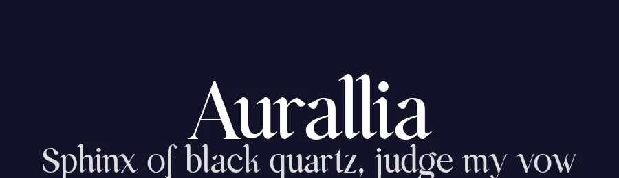 Aurallia by Handpik — Serif Font — thumbnail 2