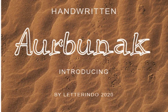 Aurbunak Font by johndesign540 — Script Handwritten Font