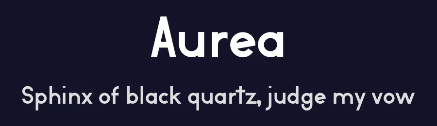 Aurea by Diego Navarro — Sans Serif Font — thumbnail 2