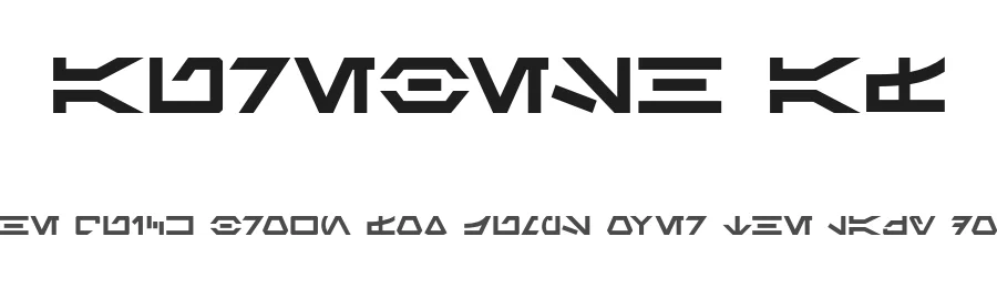 Aurebesh AF by AurekFonts — Dingbats Font