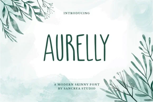 Aurelly Font by sancreastd. by sancreastd. — Script Handwritten Font