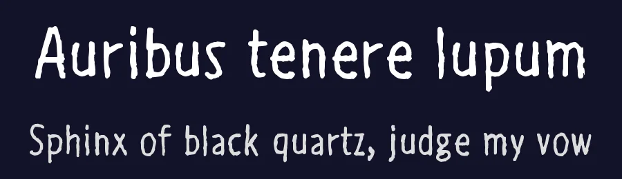 Auribus tenere lupum by Juha Korhonen — Script Handwritten Font — thumbnail 2
