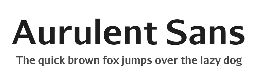 Aurulent Sans by Stephen G. Hartke — Sans Serif Font