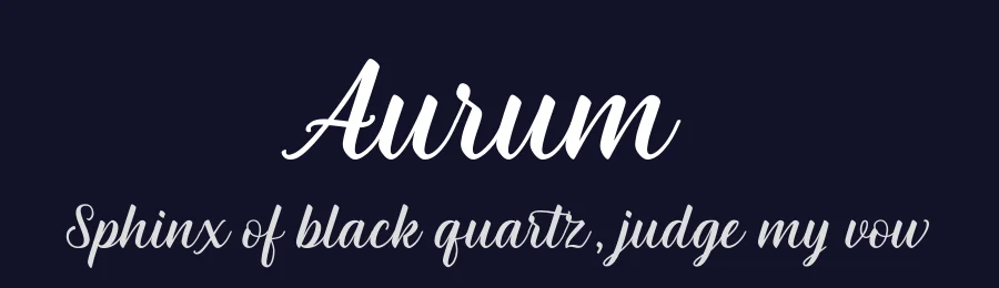 Aurum by akbarmeasalaro — Script Handwritten Font — thumbnail 2