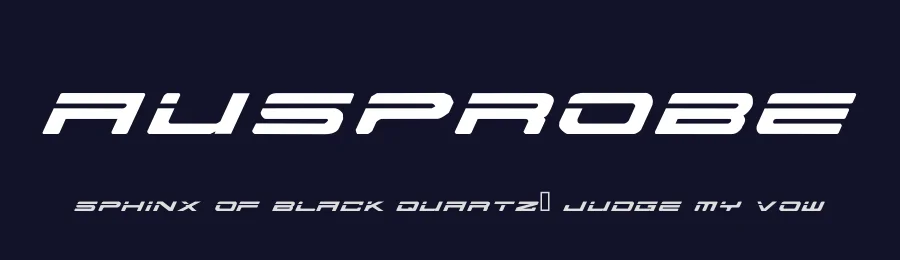AusProbe by Bob Crockford — Display Font — thumbnail 2