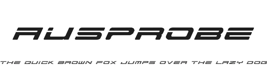 AusProbe by Bob Crockford — Display Font