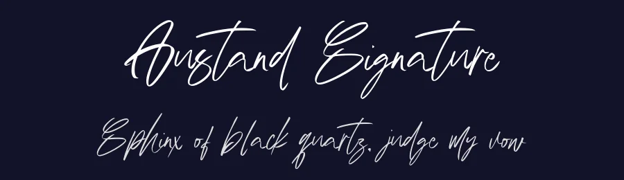 Austand Signature by Tebaltipis Studio — Script Handwritten Font — thumbnail 2