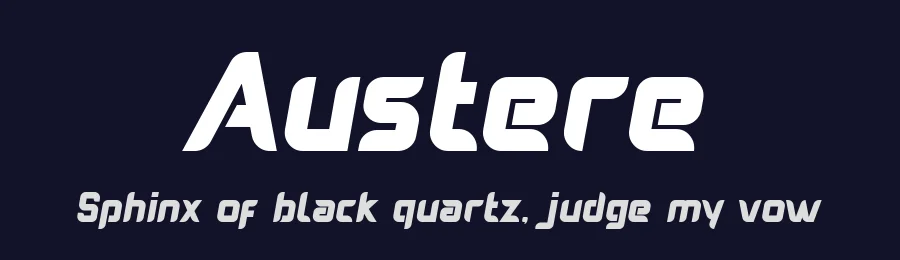 Austere by Nurf Designs — Display Font — thumbnail 2