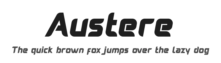 Austere by Nurf Designs — Display Font