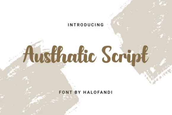 Austhatic Script Font by graffitype — Script Handwritten Font