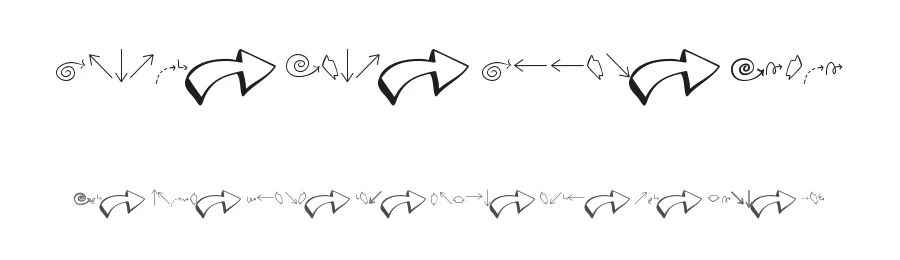 Austie Bost Arrow Mania by Austie Bost Fonts — Dingbats Font