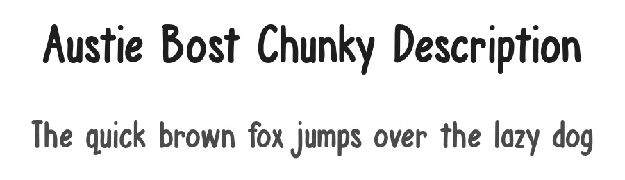 Austie Bost Chunky Description