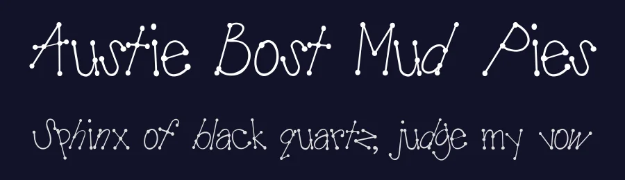 Austie Bost Mud Pies by Austie Bost Fonts — Decorative Font — thumbnail 2