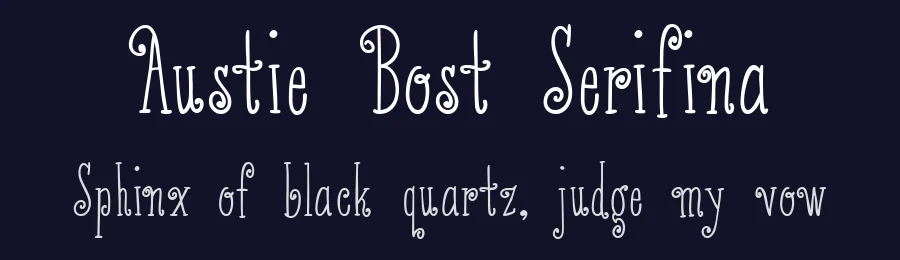 Austie Bost Serifina by Austie Bost Fonts — Decorative Font — thumbnail 2