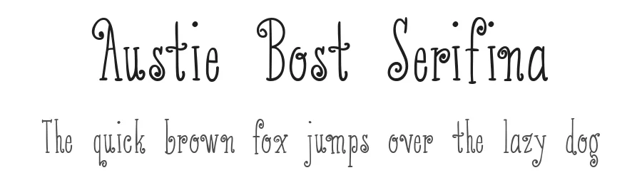 Austie Bost Serifina by Austie Bost Fonts — Decorative Font