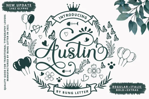 Austin Font by bungreja123 by bungreja123 — Script Handwritten Font
